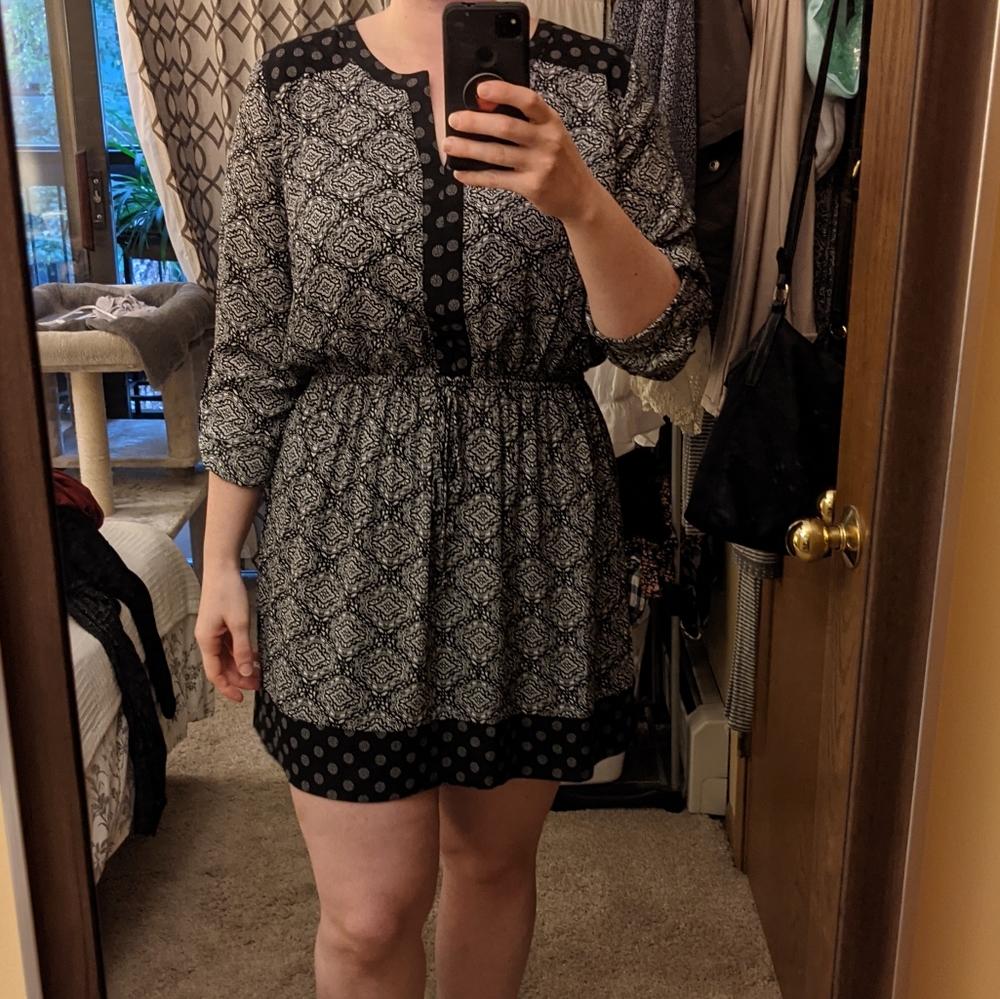 Printed Dress L